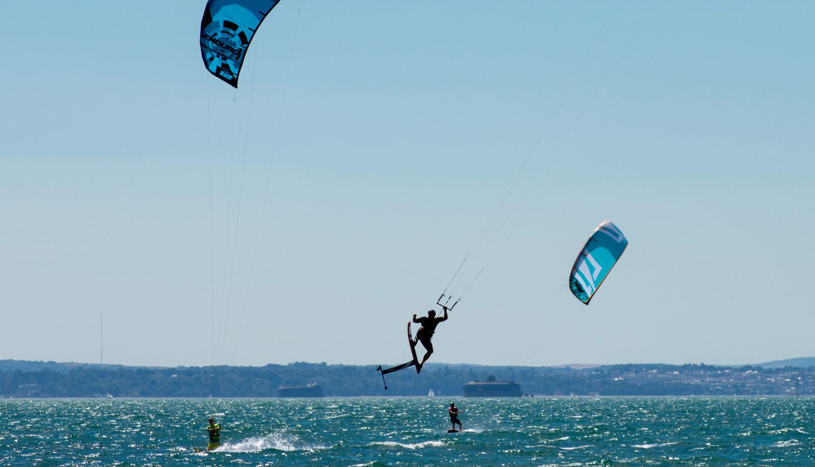 Kitesurfing on Hayling Island